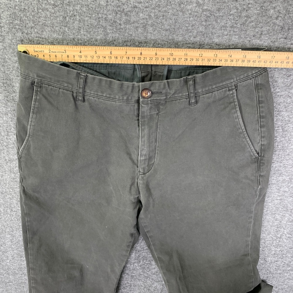 Mott & Bow Chino Pants Mens 33x29 Gray Trousers Modern Cotton - Picture 8 of 14